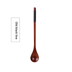 Cuchara de Miel, Cuchara de Café, Cuchara Redonda con Mango de Madera, Cuchara para Remover, Cuchara para Dim Sum, Cuchara Japonesa de Madera, Venta al por Mayor - Product Image 2