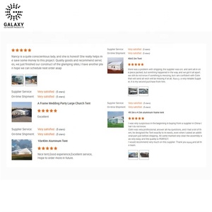 Galaxy 6x12 nhiệm vụ nặng nề lưu trữ kho lều cho doanh nghiệp dễ dàng để lắp ráp mua kho Lều 10x20 marquee tường kính lều - Product Image 4