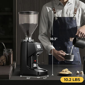 Moulins à café électriques portables et réglables en acier inoxydable pour expresso italien et cafetière à piston - Product Image 5