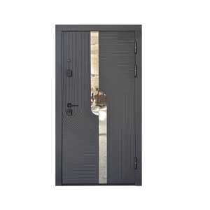 Porte de sécurité Sof's en acier composite insonorisée anti-effraction extérieure à ouverture manuelle plate complète, fabriquée au Zhejiang - Product Image 5