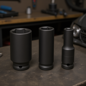 Fervi Impact <b>Socket</b> Wrench Set 3-Piece Metric Deep Drive Tools - Product Image 3