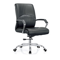 Chaise de direction au design moderne Chaise de bureau ergonomique en cuir synthétique avec base en fer Vente en gros pour le travail