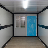 Maison préfabriquée modulaire en Chine, maison conteneur pliable, construction en acier et panneaux sandwich avec salle de bain pour bâtiments de bureaux