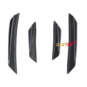 V Style Carbon Fiber Front Bumper Fender Canards Trims <b>Splitters</b> for BMW 3 Series G20 M SPORT LCI 2022+ Auto Tuning - Product Image 4