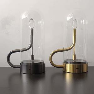 Lámpara de Diseño LED con Forma de Llama de Vela y Gota de Agua, Lámpara de Mesa Recargable para Dormitorio, Lámpara Nocturna Decorativa de Vidrio Suspendida - Product Image 6