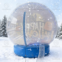 Globe à neige gonflable d'Halloween, maison à bulles, 10 pieds, 13 pieds, décorations gonflables, boule de globe à neige géante de Noël, tente dôme gonflable