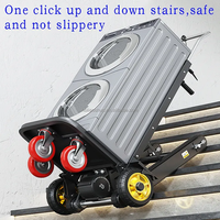 Monte-escalier pliable LS Electric avec moteur 1000W, cadre métallique portable, design réglable et verrouillable pour le transport de marchandises