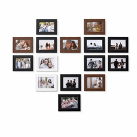 Lot de cadres muraux en bois pour galerie, tailles variées 4x6, 5x7, 8x10, pour collage de photos avec passe-partout, pour décoration murale de la maison