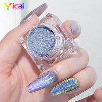 Poudre de vernis à ongles en gel magnétique holographique 9D effet œil de chat, pigment de revêtement inorganique à l'oxyde de fer, super scintillante