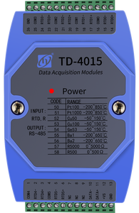 وحدة إدخال درجة الحرارة تايهوا إنترومنت PT100 TD-4015S/4018+ نوع مزدوج حراري K مع RS485 MODBUS-RTU معزولة ذات جودة صناعية - Product Image 2