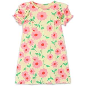 Vestidos florales casuales de manga corta y sin mangas para niñas pequeñas - Product Image 1