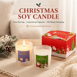AIKUN Wholesale Factory Direct Luxury <b>Winter</b> Glass Jar <b>Candle</b> Pure Soy Wax Luxury Scented <b>Candle</b> with Custom Logo Packaging - Product Image 2
