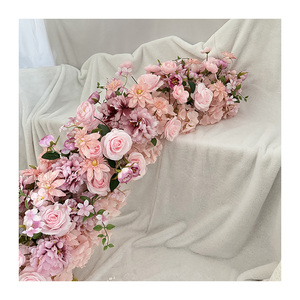 Centro DE MESA DE BODA CQ14, champán, rosa, arreglo de flores de boda, decoración de Navidad, Bola de flores, camino de mesa - Product Image 2