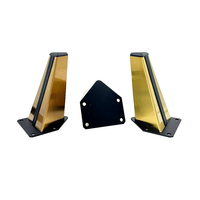 Pieds de canapé trapézoïdaux en métal de haute qualité Pinlong, accessoires de quincaillerie pour meubles, pieds de meuble TV, pieds de table basse, pieds de canapé en fer