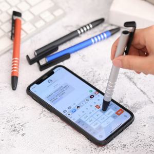Promotionele <span class=keywords><strong>3</strong></span>-in-1 aluminium stylus mobiele telefoonhouder metalen balpen MSD003 promotionele geschenken stylus I-Stand metalen balpen - Product Image 5
