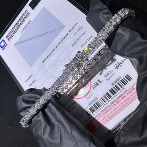Bracelet tennis classique unisexe Iced Out avec diamants de laboratoire VVS de 3 mm - Product Image 2