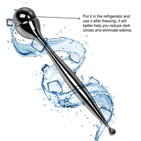 Metal Eye Roller 2 en 1 Design Applicateur de crème pour les yeux et outil de massage du visage à rouleau de glace