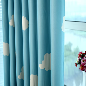 Cortinas con Ojales y Cenefas con Estampado de Nubes, 100% Poliéster, Ecológicas, Opacas, Modernas, para Todas las Estaciones, para Dormitorio Infantil, Servicio OEM/ODM - Product Image 3