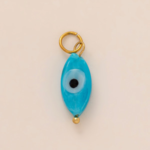 Amuleto de moda DIY de acero de titanio con diseño de diablillo, ojos de tulipán y estrella de cinco puntas, estilo europeo y estadounidense, para verano - Product Image 5