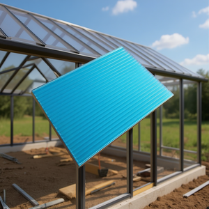 Pannello PC Elite Sunlight 6mm Blu Lago 1.22x2.44m Trasparente per Lucernario - Product Image 2