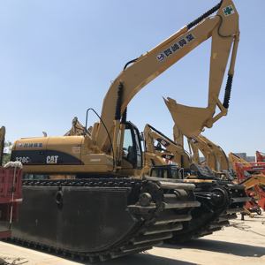 Excavatrice Caterpillar 320CL d'occasion montée sur bateau, modèle 2019, haute qualité, 20 tonnes, moteur et pompe testés, vidéo disponible - Vente Flash - Product Image 5