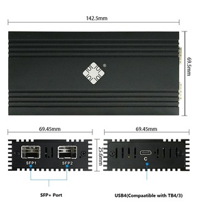Adaptador USB4 a Doble Ethernet de Fibra Óptica SFP+ de 10 Gbps con Chipset 82599ES para Laptop, Red Externa de Alta Velocidad, Cableado, en Stock - Product Image 5
