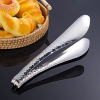 Pince à pain en acier inoxydable, pince à pâtisserie, pince à salade, pince à barbecue, outils de service anti-chaleur, outil de cuisine pour buffet et barbecue