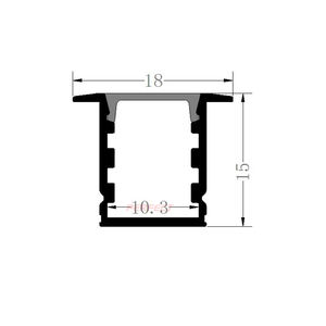 Profilé en aluminium PERFECT ZL-1215B Série 6000 6063-T5 carré non allié pour décorations avec services de pliage et de découpe CNC - Product Image 2