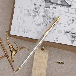 Matite Meccaniche Affidabili Interamente in Acciaio 0.5mm con Meccanismo Retrattile e Gomma Incorporata per Artisti e <span class=keywords><strong>Disegnatori</strong></span> - Product Image 5