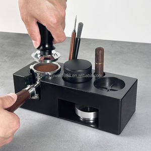 도매 커피 액세서리 Portafilter 매트 스탠드 51mm 58mm 커피 메이커 에스프레소 탬퍼 기지국 커피 필터 홀더 - Product Image 2