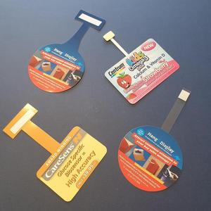 Venta al por mayor de diseño personalizado estante parlante publicidad estante pantalla Wobbler pegatina PVC estante parlante - Product Image 1