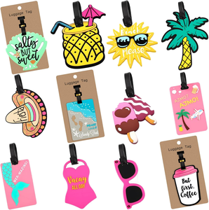 Vente flash <span class=keywords><strong>Étiquette</strong></span> <span class=keywords><strong>à</strong></span> bagages en silicone personnalisée avec logo Durable Résistante <span class=keywords><strong>à</strong></span> l'eau Etiqueta De Maleta pour articles promotionnels - Product Image 4