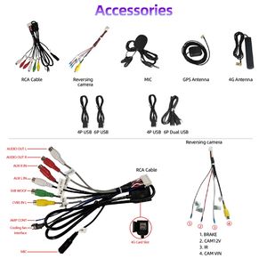 Lecteur multimédia de tableau de bord de voiture 2K 13,1 pouces, écran partagé, système <span class=keywords><strong>auxiliaire</strong></span> panoramique à 360 degrés, <span class=keywords><strong>autoradio</strong></span> Android, GPS, DSP, garantie 1 an - Product Image 5