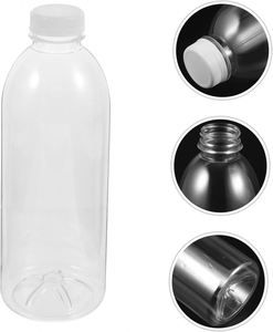 ขวดเครื่องดื่มทรงกลมพิมพ์ลาย ขนาด 1000 มล. 32 ออนซ์ ปราศจากสาร BPA ผลิตจากพลาสติก PET สำหรับน้ำ น้ำผลไม้ เครื่องดื่มชูกำลัง เบียร์ และวิสกี้ - Product Image 3
