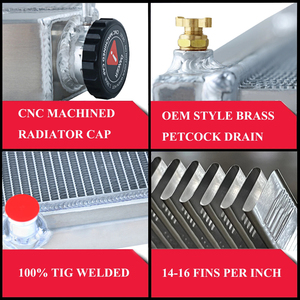 Radiateur en aluminium à 4 rangées pour Dodge Plymouth USA 1963-1969 <span class=keywords><strong>1964</strong></span> 1965 1966 - Product Image 5