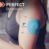 Couvre-capteur de patchs CGM Ruban adhésif pré-découpé imperméable et résistant à la transpiration pour la protection continue du moniteur de glucose de la peau