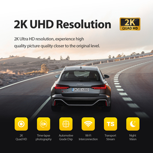 Máy quay video ống kính đơn Độ phân giải cao 2K với khóa tai nạn khẩn cấp G-sensor bảo hành 1 năm - Product Image 4