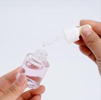 10ml 20ml 30ml 40ml 50ml 60ml 100ml vide givré ambre épaule plate yeux compte-gouttes huile essentielle bouteilles de sérum avec Pipette