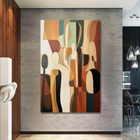 El Yapımı Tablolar - Doku Renkli Duvar Sanatı Soyut Resim Modern Manzara Resmi Dekor için Yağlıboya Tablo 110X170CM