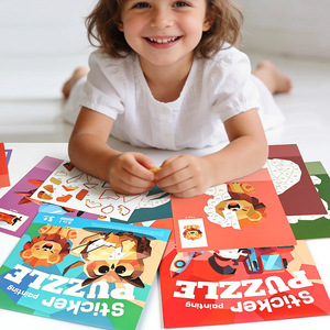 <span class=keywords><strong>Puzzle</strong></span> d'autocollants pour enfants, art 3D, <span class=keywords><strong>collage</strong></span>, peinture, bricolage, artisanat, 8 en 1, autocollants numérotés, jouet éducatif, à partir de 3 ans, préscolaire - Product Image 2
