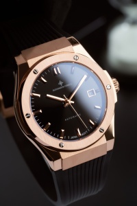 Reloj Mecánico Automático para Hombre Alexander Ferros, Caja Redonda de Acero Inoxidable de 42 mm, Cristal de Zafiro, Esfera Analógica Elegante, Japón - Product Image 3