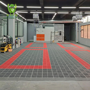 Tapis de sol emboîtables en PP de 18 mm d'épaisseur, grille de drainage antidérapante de 400 mm pour lavage de voitures et atelier de beauté - <span class=keywords><strong>Prix</strong></span> usine - Product Image 1