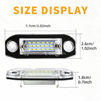 Éclairage de plaque d'immatriculation LED pour Volvo, blanc naturel, 12V, ensemble de remplacement pour S80 V50 V60 V70 C70 S40