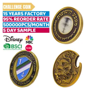 China Factory Design Metal Challenge Coin Custom Logo Die Casting Copper Plating Engraving Printing Collect Souvenir Coin