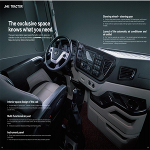 Vente en gros de nouveaux camions tracteurs électriques Faw Carburant diesel Euro 5 Emissions Moteur Weichai Suspension pneumatique automatique Siège conducteur - Product Image 4