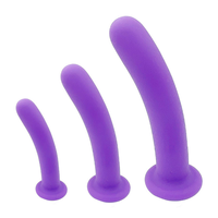 Vente en gros de plug anal en silicone personnalisé avec ventouse, pour l'entraînement des débutants adultes