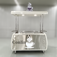 Chariot à expresso mobile, kiosque à barbe à papa, chariot alimentaire et à café à vendre