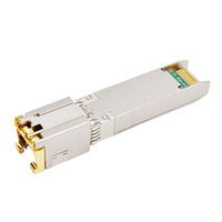 Prise chaude Durable Hautement Compatible 30 mètres Plug & Play 1G 10GBase-T RJ45 SFP Module 10G Cuivre Ethernet Émetteur-Récepteur Or Contact