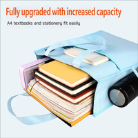 Sac de transport portable pour documents scolaires et de bureau, sac fourre-tout en tissu Oxford avec logo personnalisé, pour transporter des livres, des documents, sac à main pour étudiants