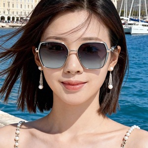 Gafas de Sol para Mujer, Rectangulares, Montura Completa, Polarizadas, UV400, Elegantes, Protección Solar para Conducir, Adulto 2025 - Product Image 4